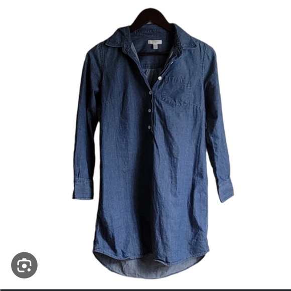 J. Crew Chambray Shirt Dress - Picture 5 of 8